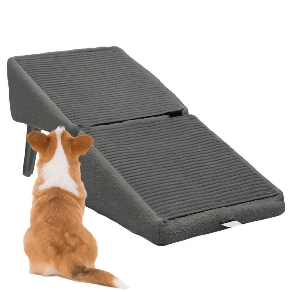 Foldable Pet Ramp & Stairs 2-in-1 - Non-Slip Dog Steps for Couch & Car | SafeClimb