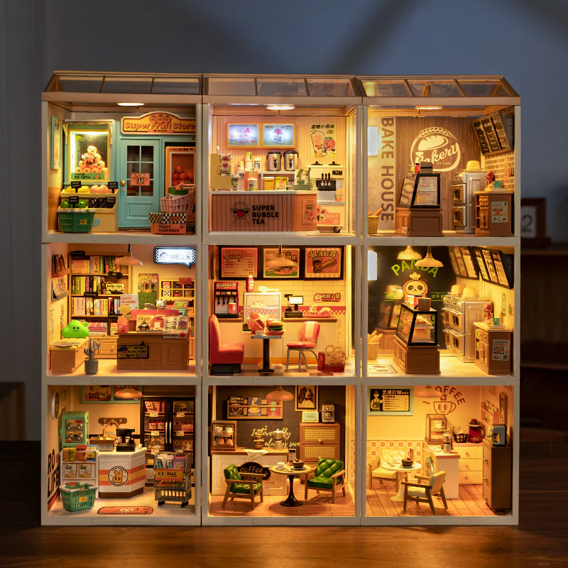 Tiny House Building Kit - Light & Collect DIY Mini Universe Series | MiniCraft