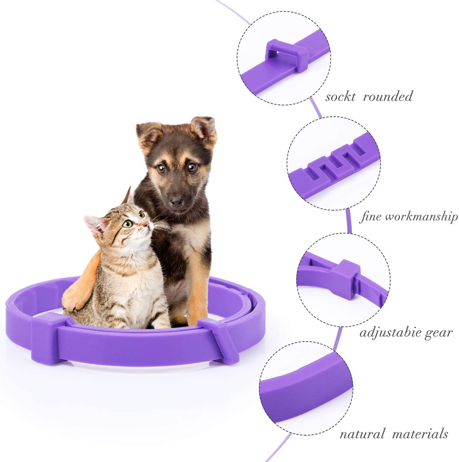 Pet Calming Collar for Dogs & Cats - 60-Day Anxiety Relief with Natural Pheromones | PetZen