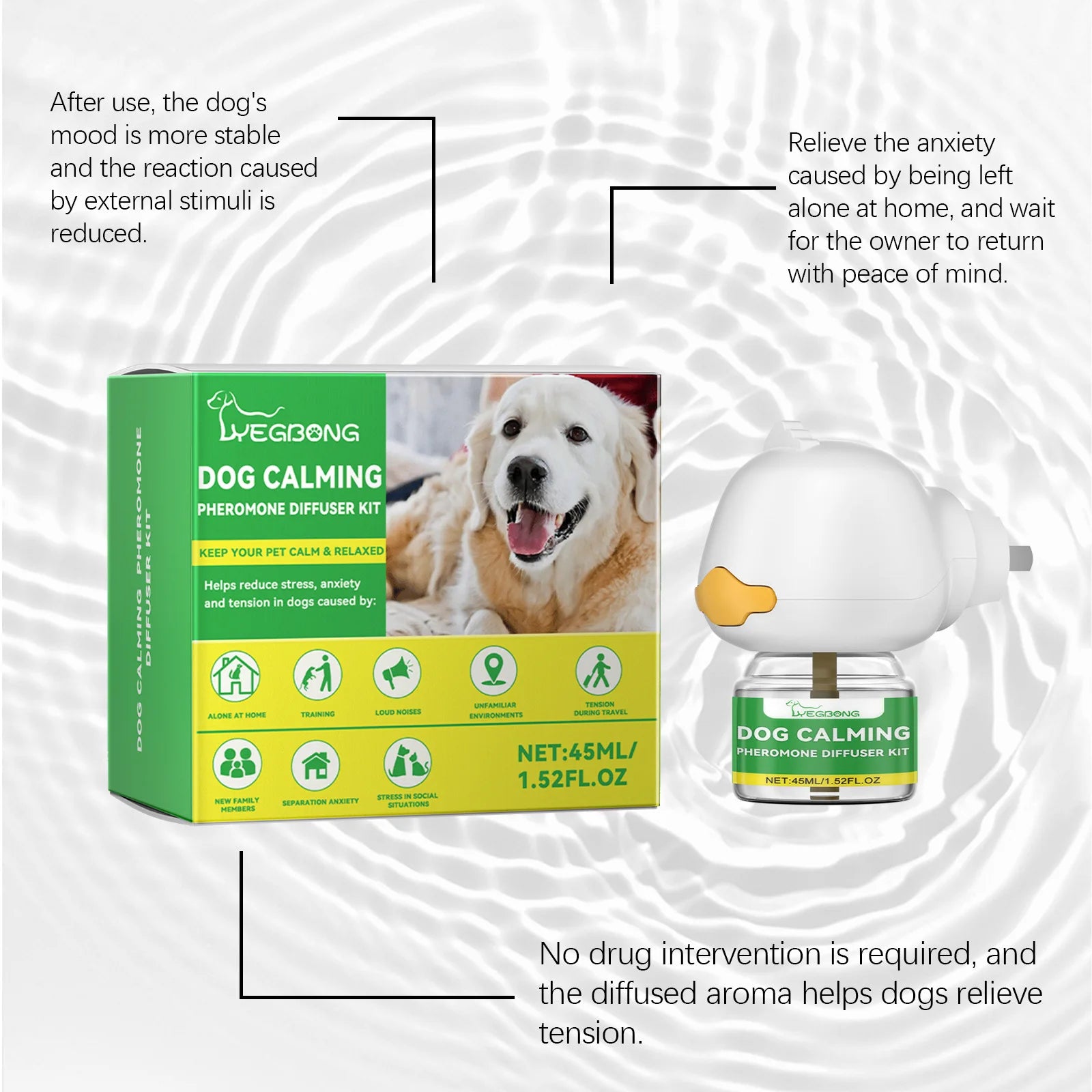 Pet Pheromone Diffuser Plug-In for Cats & Dogs - 45ml Stress Relief System | CalmPaws