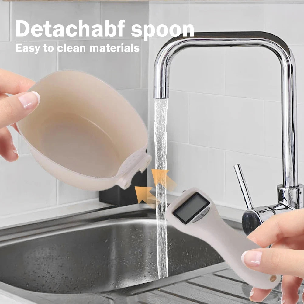 Digital Pet Food Measuring Scoop with Scale - LED Display 800g Kitchen Scale Cup | PetScoop