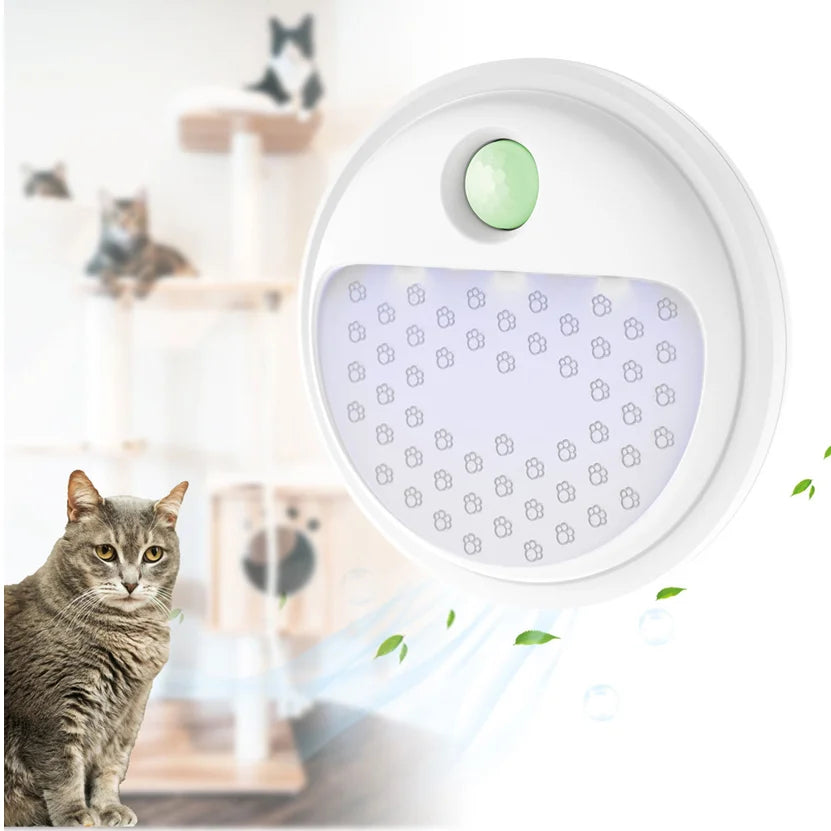 Cat Litter Box Odor Eliminator - Smart Air Purifier 4000mAh Rechargeable Deodorizer | FreshPaws