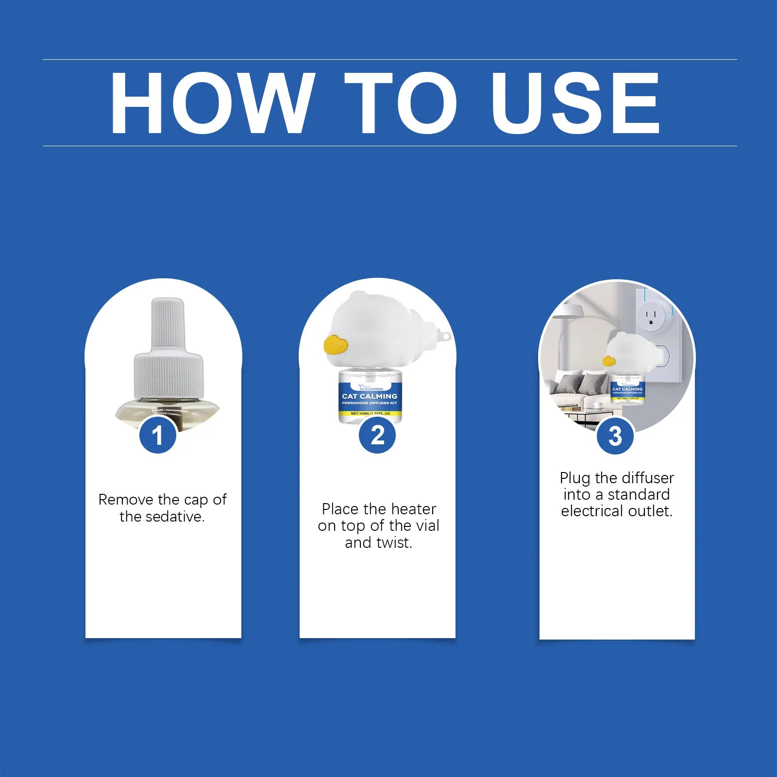 Pet Pheromone Diffuser Plug-In for Cats & Dogs - 45ml Stress Relief System | CalmPaws