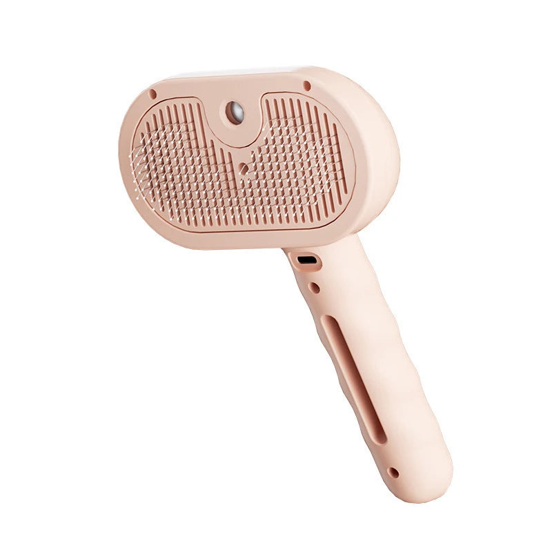 Steam Brush for Dogs & Cats - USB Rechargeable Massage Grooming with Spray Function | FurCare