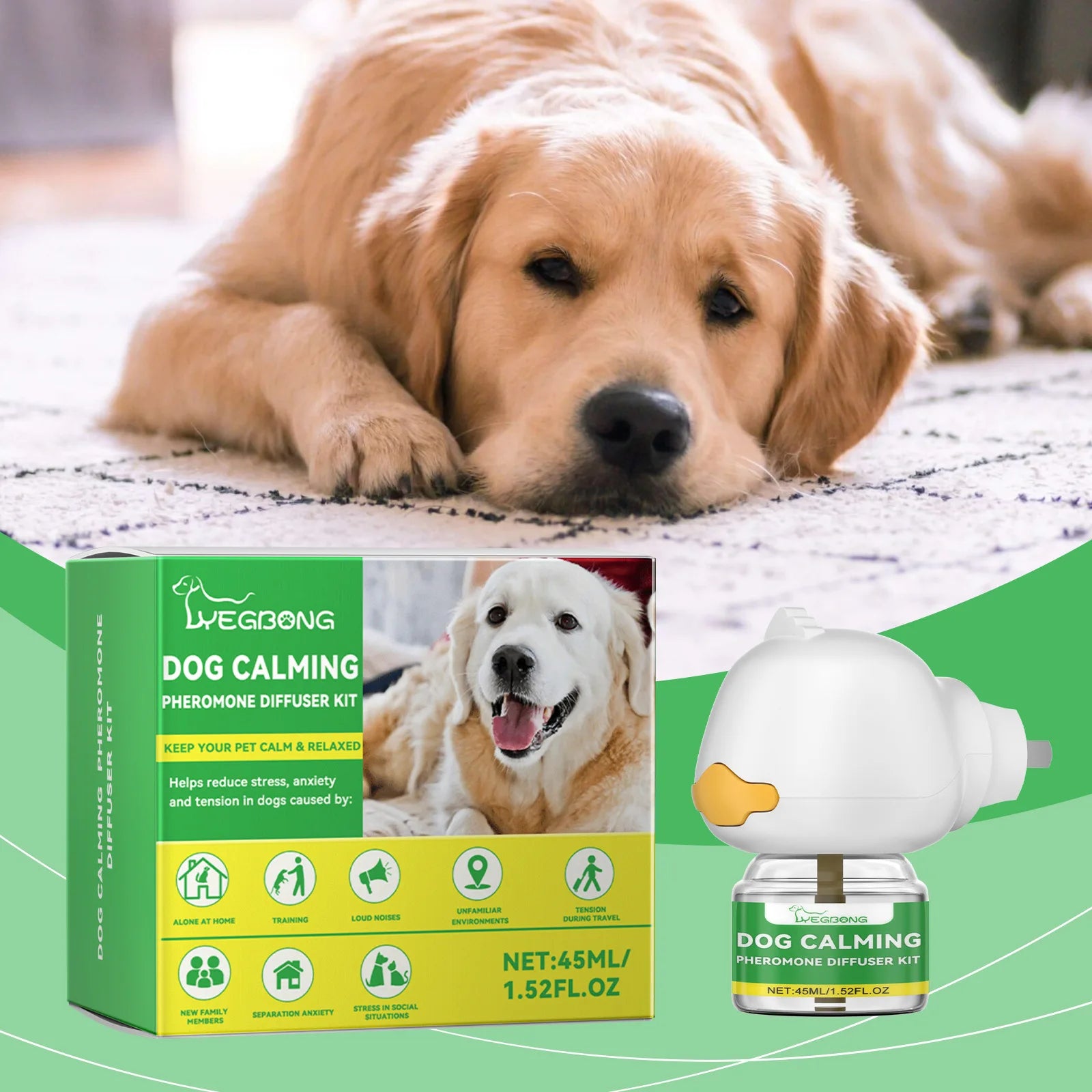 Pet Pheromone Diffuser Plug-In for Cats & Dogs - 45ml Stress Relief System | CalmPaws
