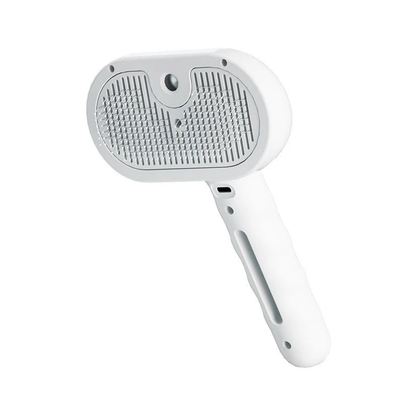Steam Brush for Dogs & Cats - USB Rechargeable Massage Grooming with Spray Function | FurCare