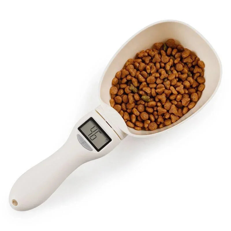 Digital Pet Food Measuring Scoop with Scale - LED Display 800g Kitchen Scale Cup | PetScoop