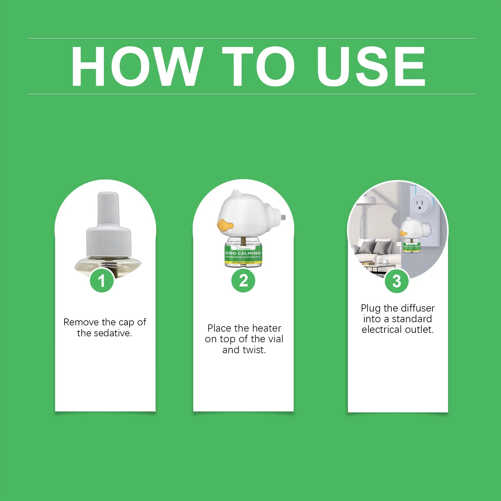 Pet Pheromone Diffuser Plug-In for Cats & Dogs - 45ml Stress Relief System | CalmPaws