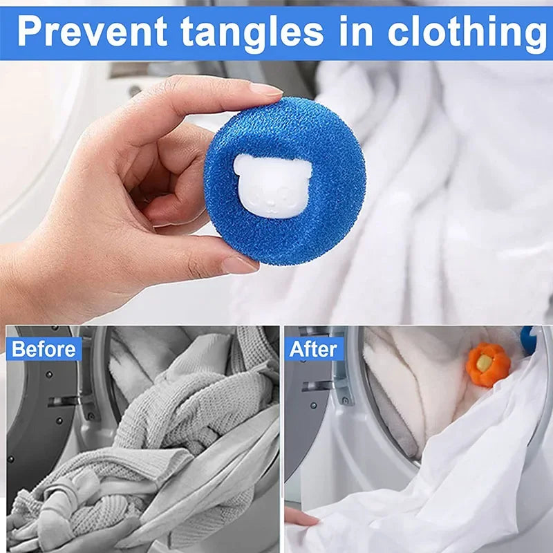 Pet Hair Remover Laundry Balls - Reusable Washing Machine Fur Catcher 10-Pack | FurAway