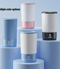 Four pet paw cleaners in different colors on a blue background with 'Multiple color options' text.