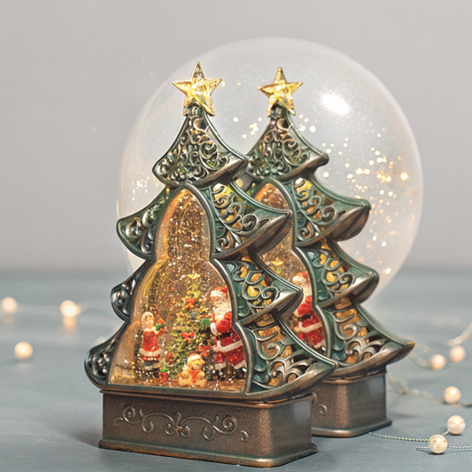 Victorian Christmas Tree Music Box with LED Lights