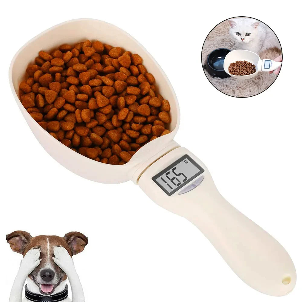 Pet weighing spoon