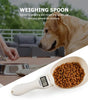 Pet food weighing spoon