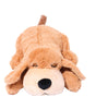 Plush dog toy with a red heart on a white background, featuring the brand 'IFOYO'.