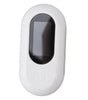 White pet camera with a screen on a white background
