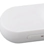 Close-up of a white electronic device on a white background